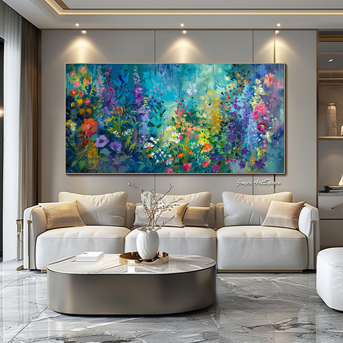 Abstract Flower Painting, Modern Floral Art Print - Image 3