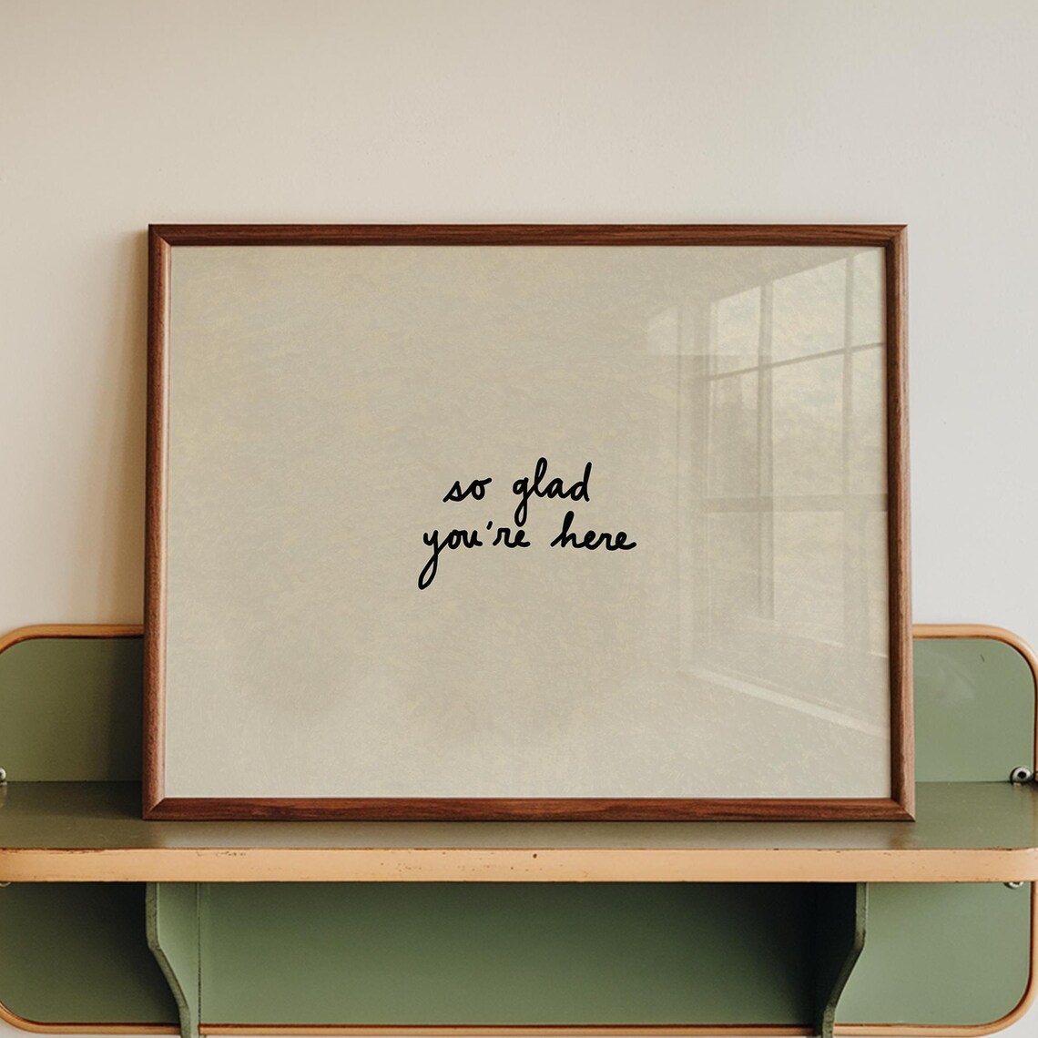 So Glad Youre Here Entryway Wall Art Print