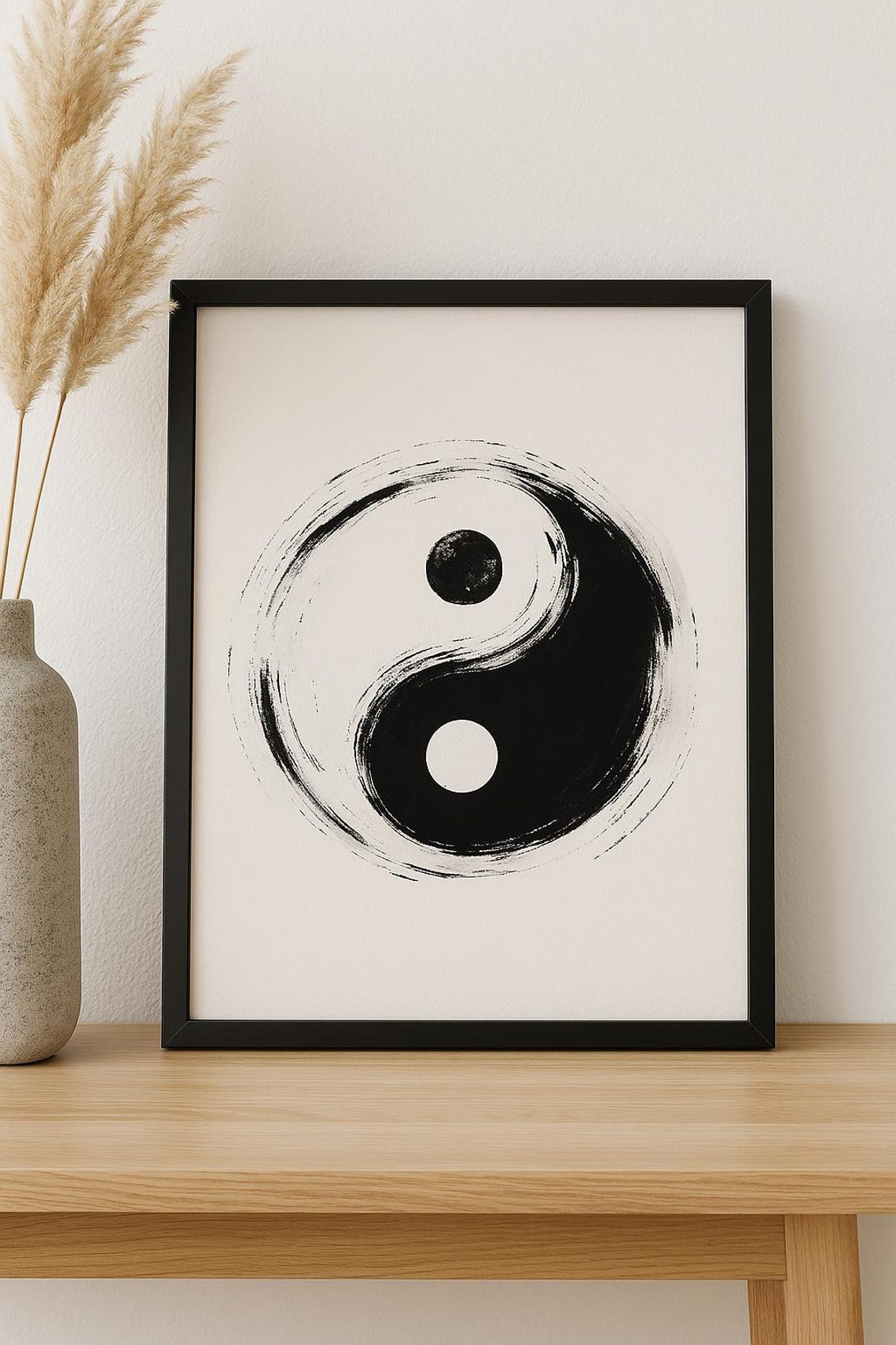 Minimalist Yin Yang Poster, Zen Balance And Harmony - Image 3