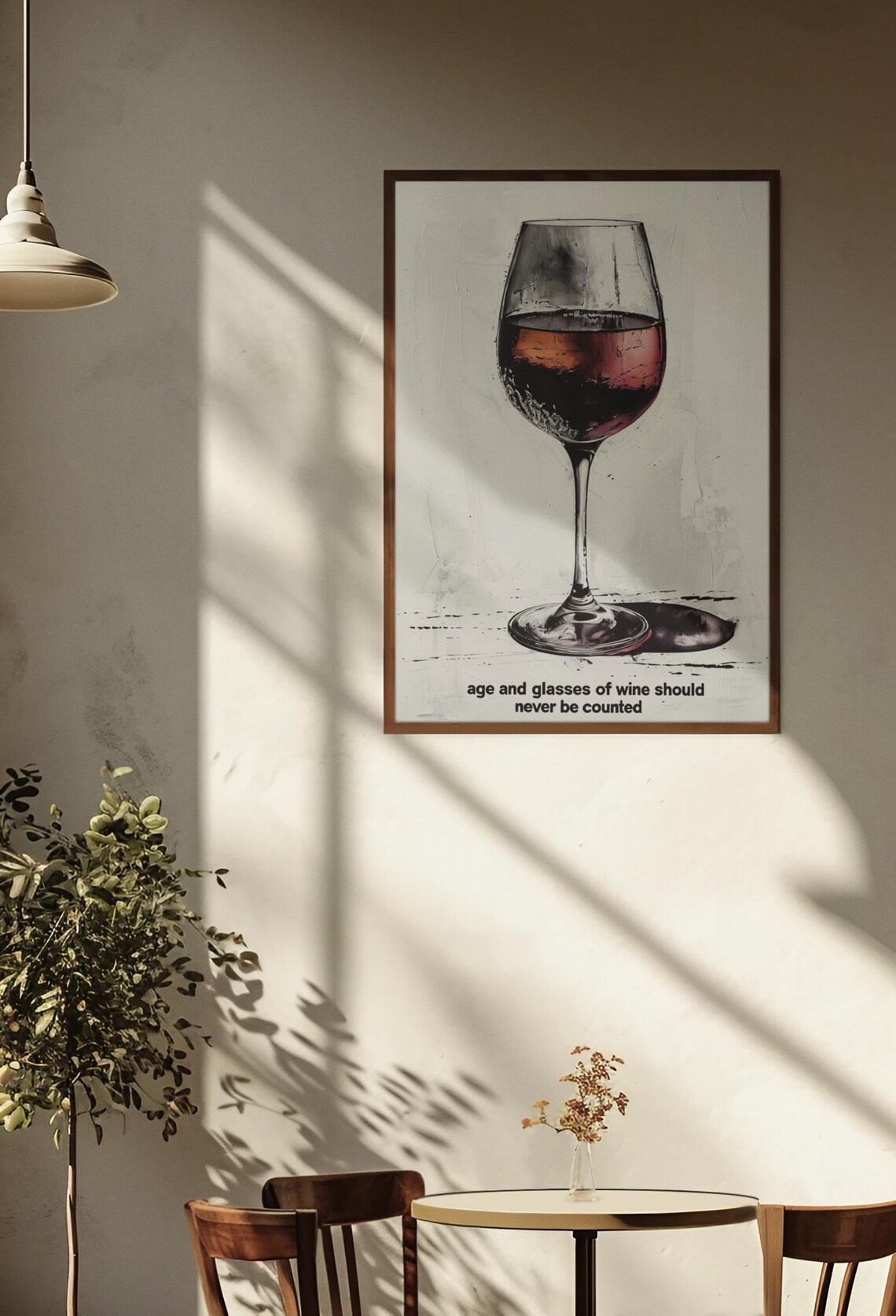 Wine Quote Poster, Funny Wine Lover Kitchen Decor - Image 3