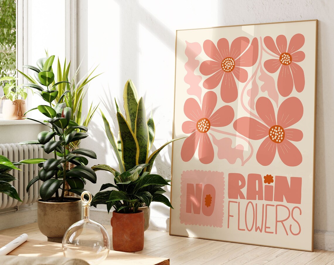 Henri Matisse Colourful Flower Market, Boho Art Print