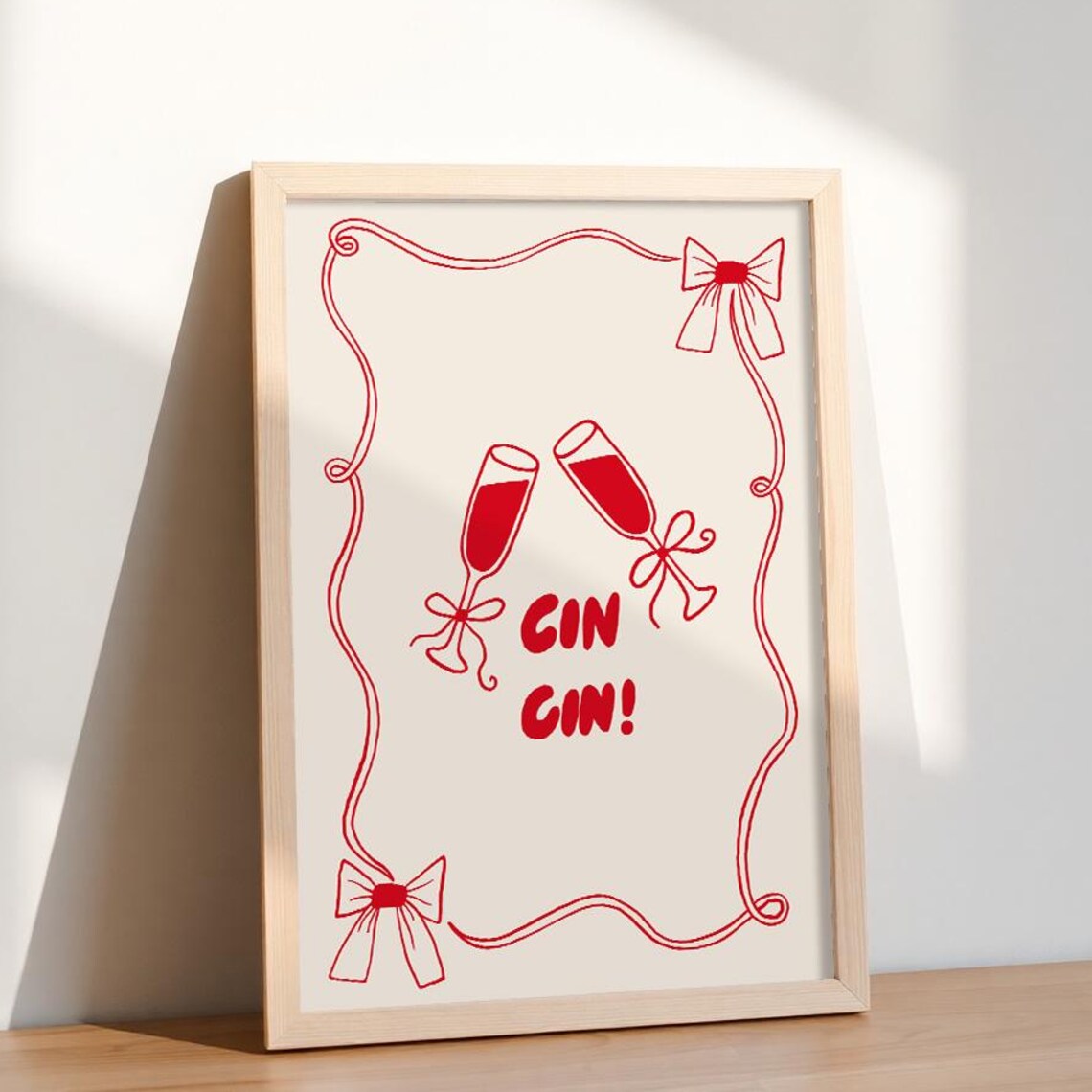 Cin Cin Wine Print, Italian Quote Poster