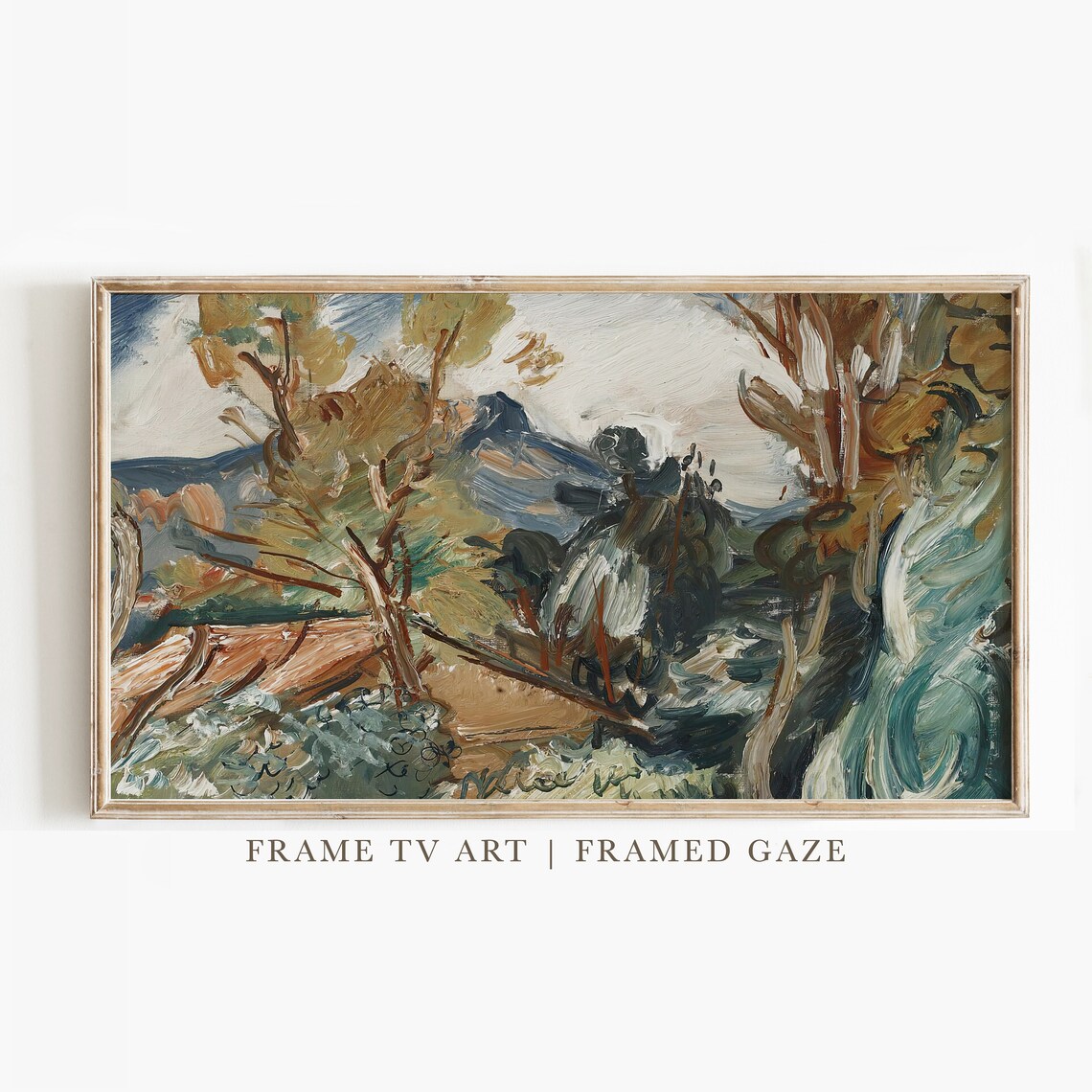 Spring Painting Frame TV Art, Seasonal Wall Art Print