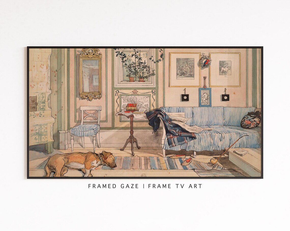 Carl Larsson Vintage Painting Art Print, Frame TV - Image 3