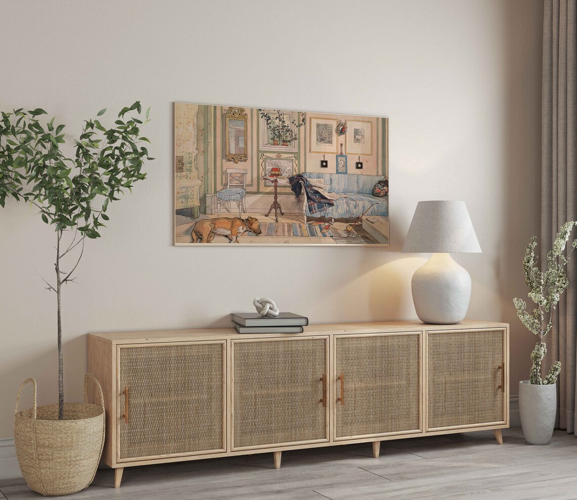 Carl Larsson Vintage Painting Art Print, Frame TV - Image 2