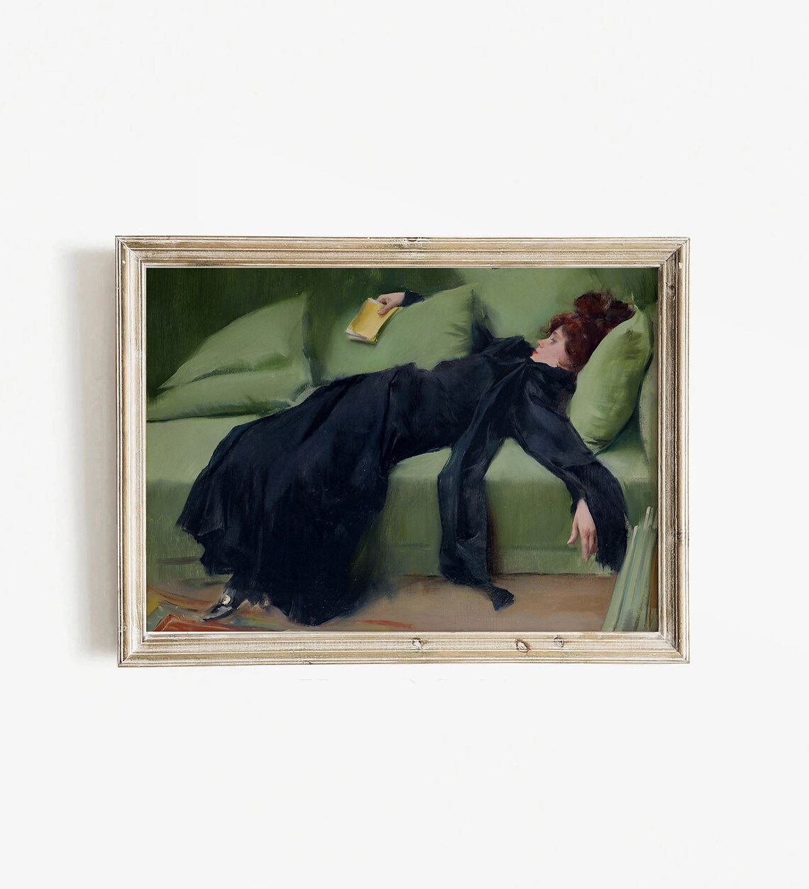 Ramon Casas After the Dance Decadent Young Woman Oil Painting Poster - Image 4