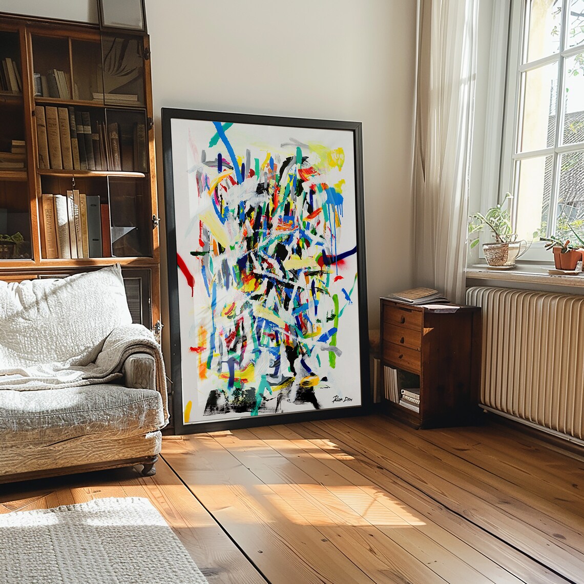 Abstract Graffiti Contemporary Wall Art Print - Image 3