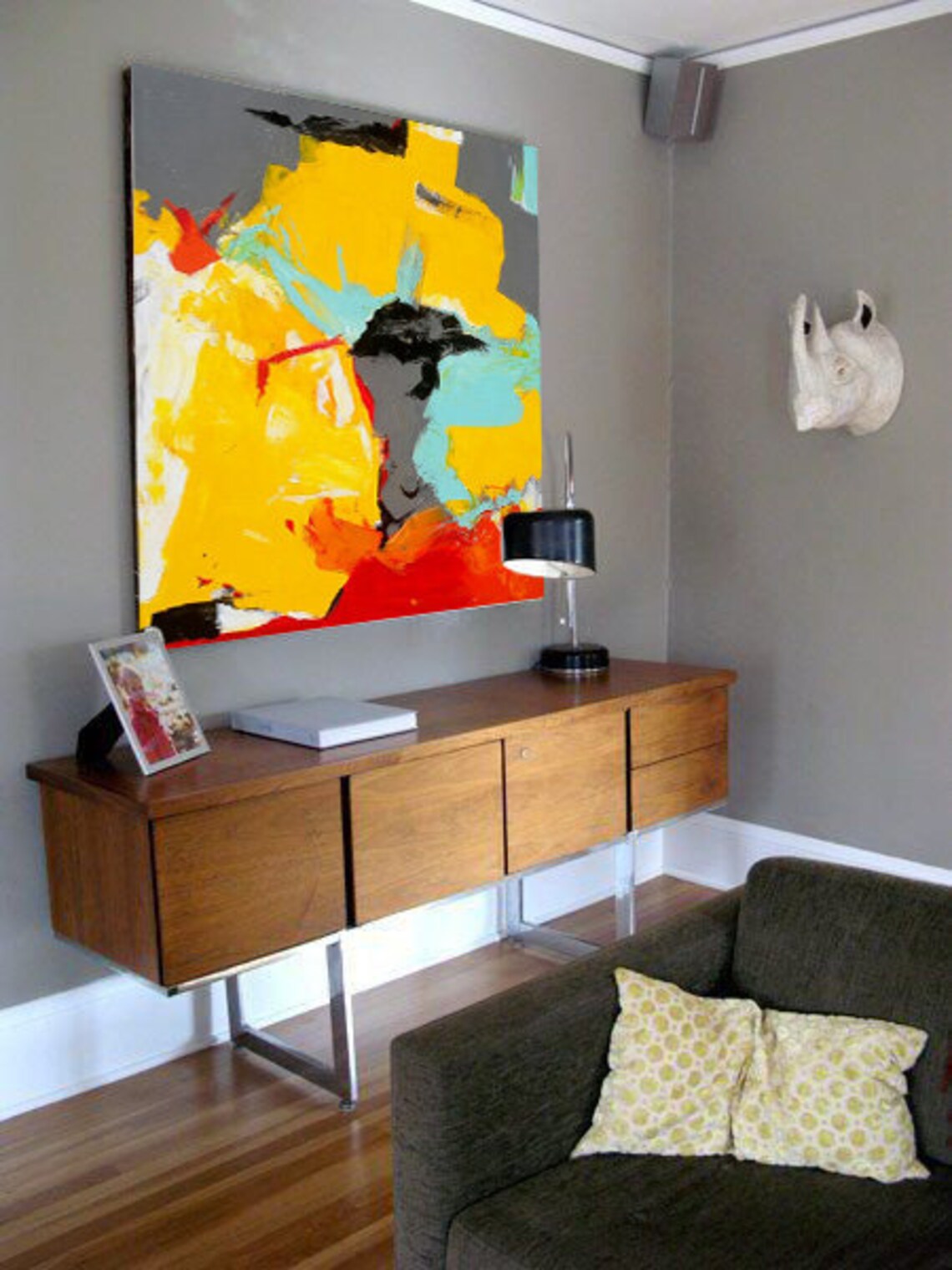 Abstract Landscape Oil Painting Wall Art Print - Image 4