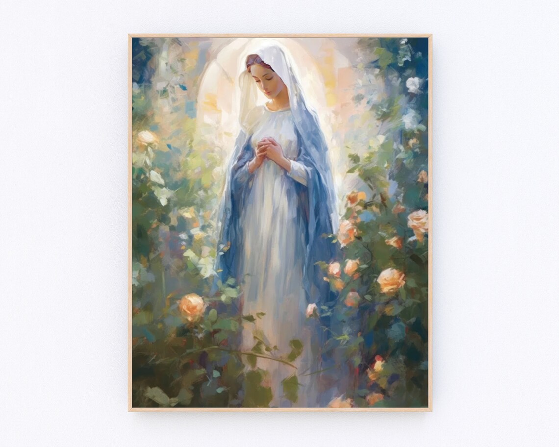 Mary Knows The Way Poster Catholic Gifts Art Print