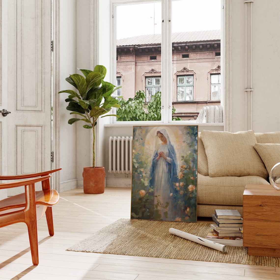 Mary Knows The Way Poster Catholic Gifts Art Print - Image 2
