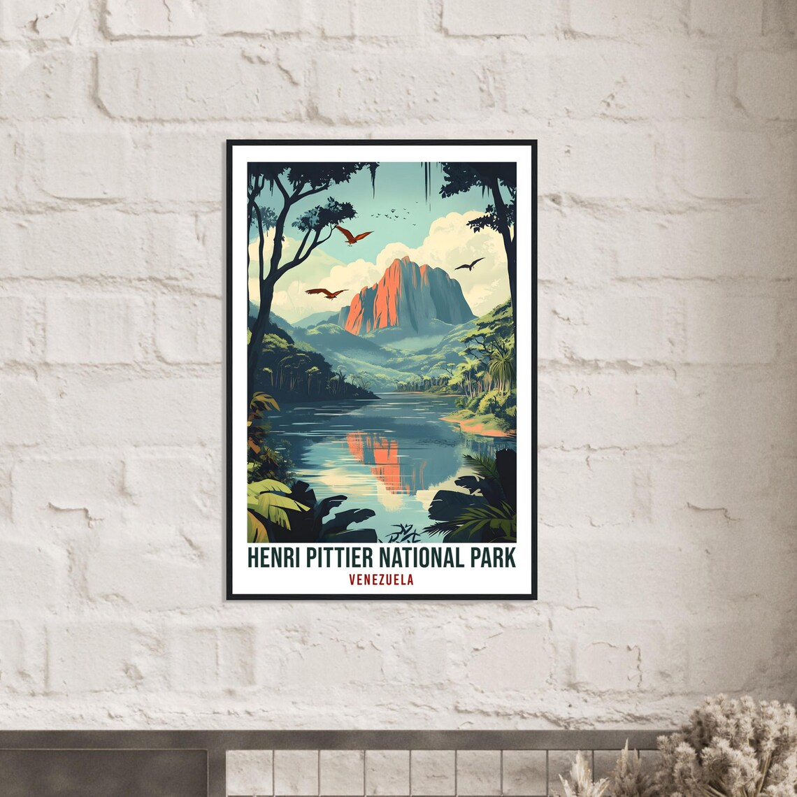 Henri Pittier National Park Travel Poster Venezuela Jungle Peak View - Image 2