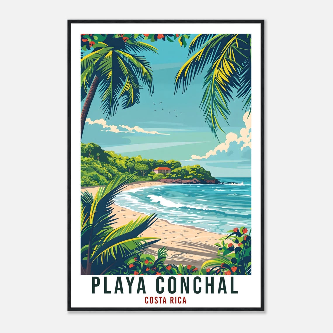 Playa Conchal Costa Rica Travel Poster - Image 4