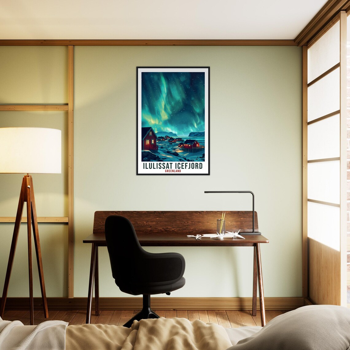 Ilulissat Icefjord Travel Poster, Greenland Landscape - Image 2