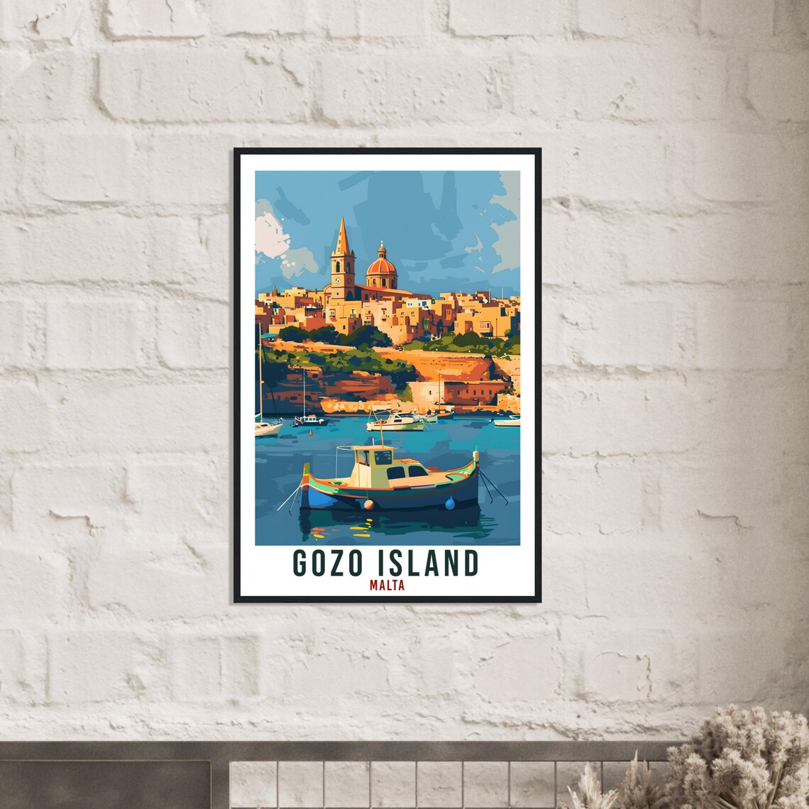 Gozo Island Travel Poster, Malta Travel Poster - Image 3