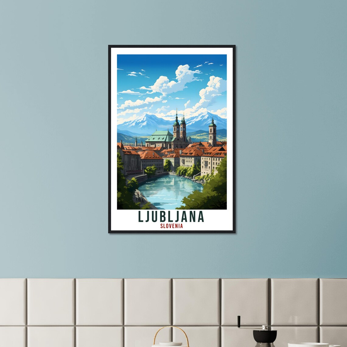 Ljubljana Travel Print Wall Art Slovenia Wall Hanging Home Dcor Ljubljana Gift Art Lovers Slovenia Artwork Gift Print Ljubljana Poster - Image 2