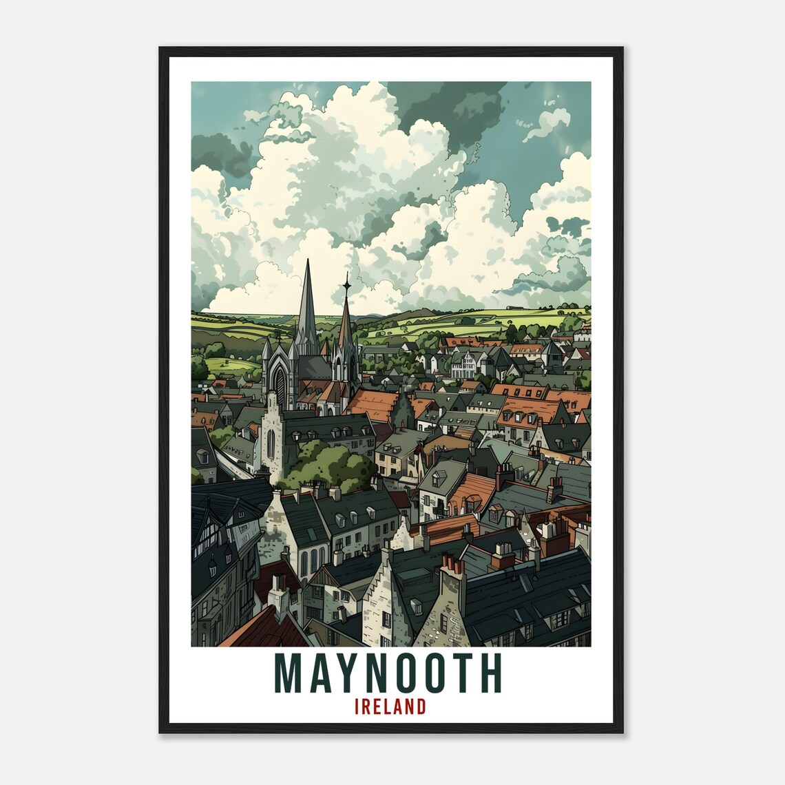 Maynooth Travel Poster, Ireland Wall Art - Image 4