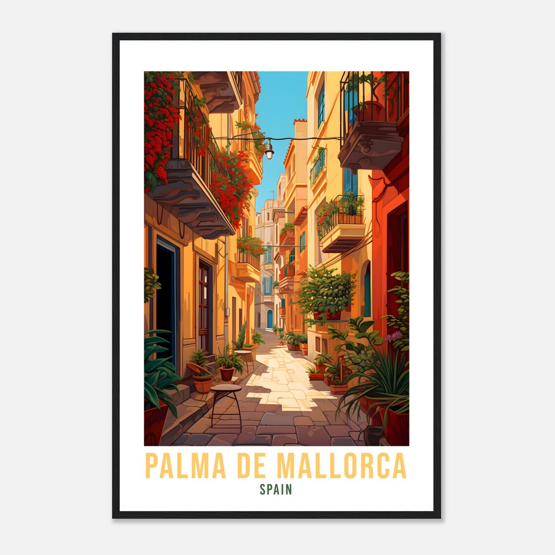 Palma De Mallorca Travel Poster, Spain City Print - Image 4