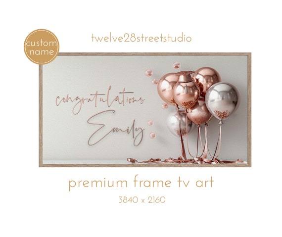 Custom Frame Tv Art Graduation Frame Tv Frame Tv Art Tv Graduation Art Custom Graduation Personalized Graduation