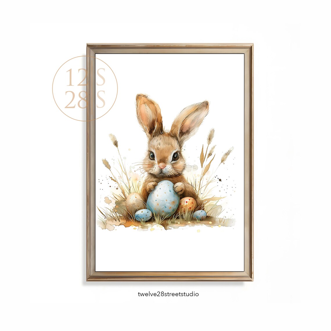 Easter Bunny Print, Easter Decor Wall Art