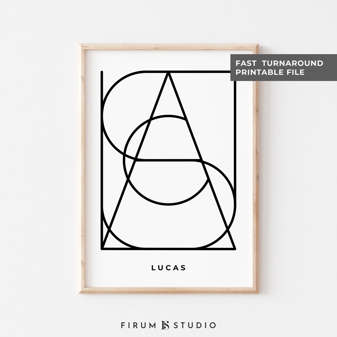 Custom Monogram - Minimalist Letter Art