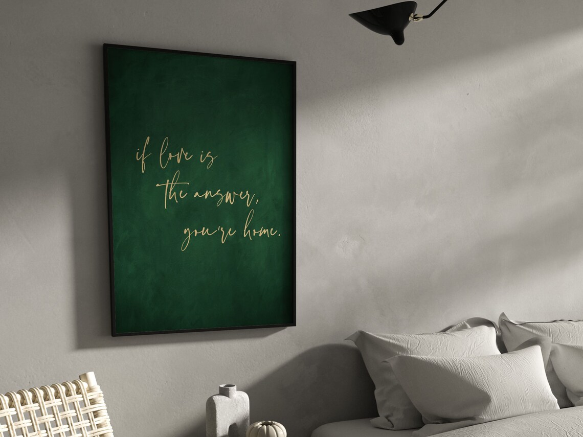 If Love Is The Answer, You 27re Home Art Print - Image 4