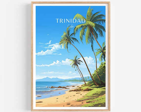 Trinidad Travel Poster Cuba Wall Art For Home Decor The Perfect Gift And A Lasting Travel Memory Art Print Print