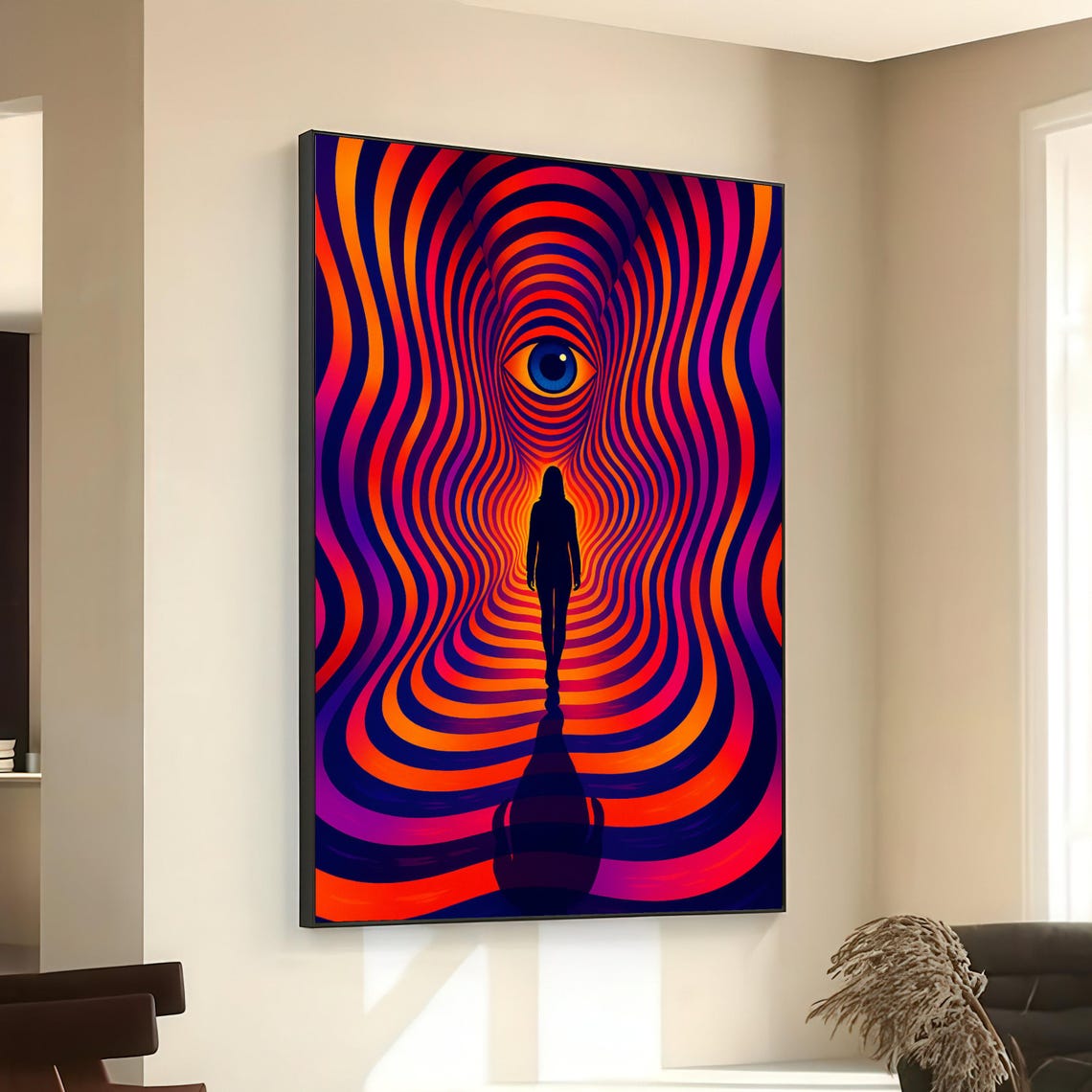 Surreal Eye Tunnel Psychedelic Optical Illusion Trippy Poster