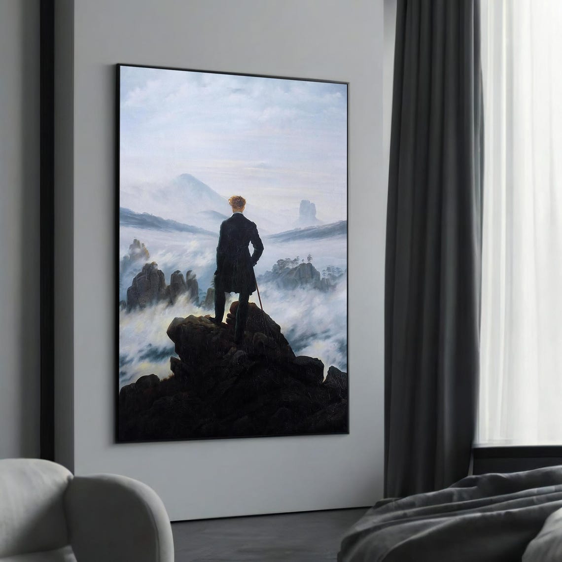 Caspar David Friedrich Wanderer Above Sea Of Fog Romantic Poster