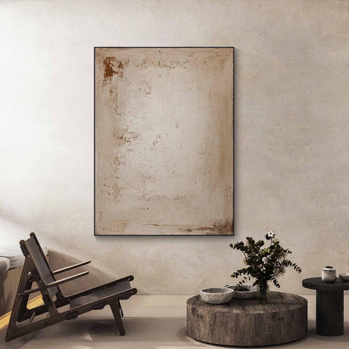 Wabi Sabi Beige Abstract Art Print, Minimalist - Image 4
