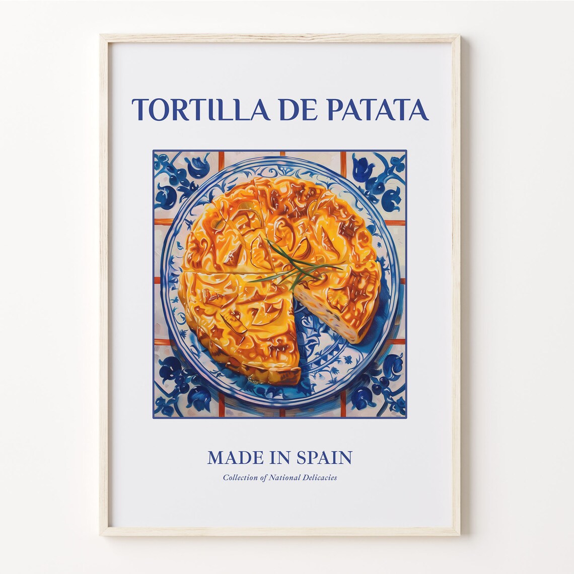 Tortilla de Patata Spain Food Art Spanish Omelette Tile Poster