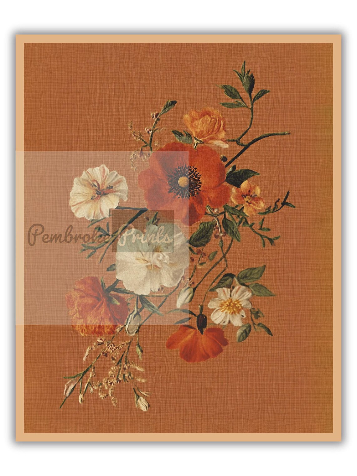 Vintage Floral Bouquet Art Print, French Victorian Style - Image 4