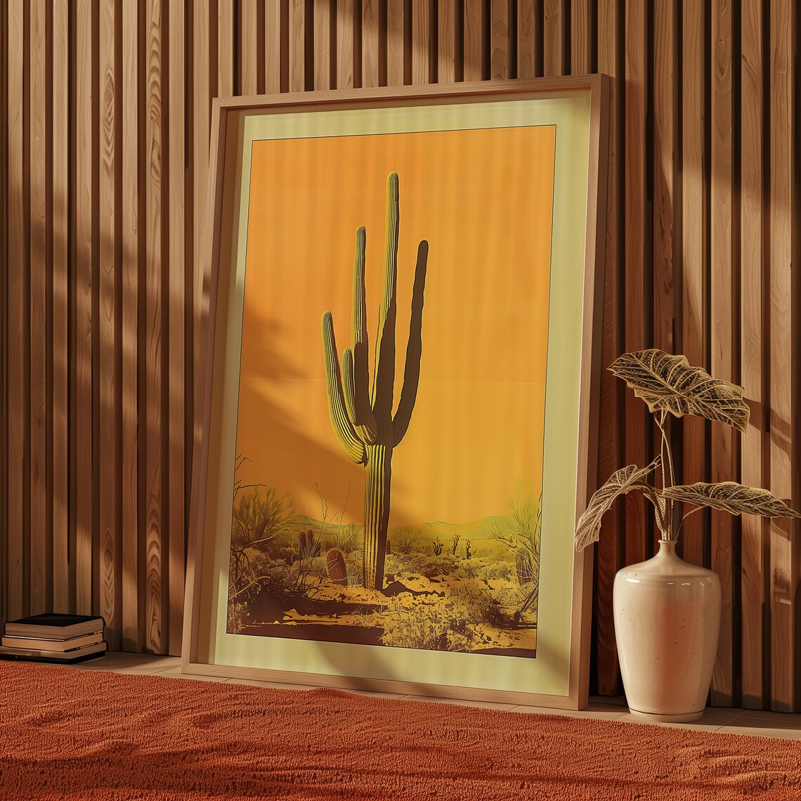Vintage Saguaro Cactus Print, Sonoran Desert Poster - Image 5