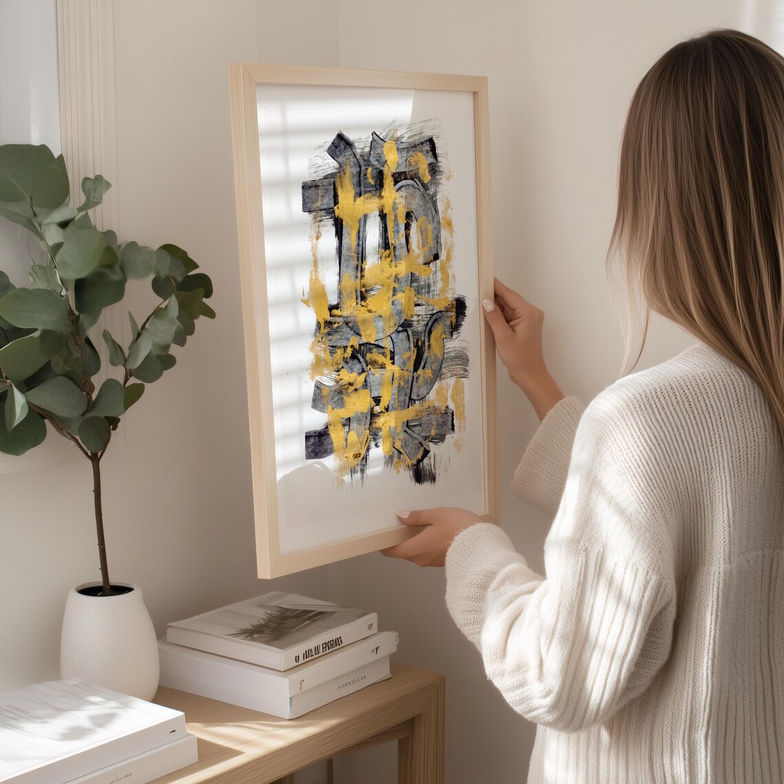 Modern Abstract, Mid Century Surrealist Print - Image 4