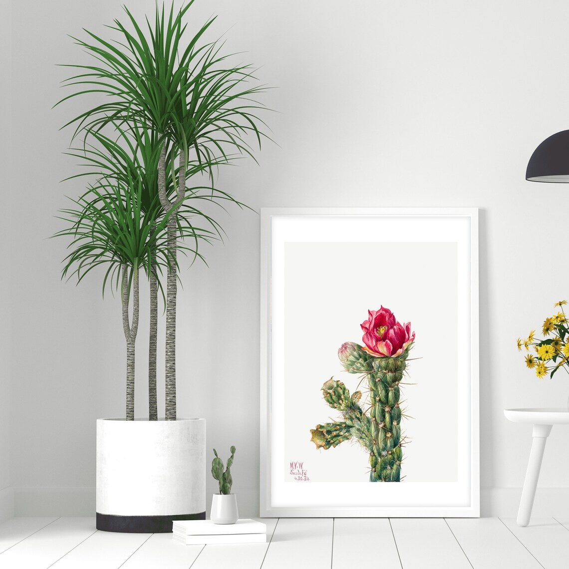 Nature's Sculpture Cactus Art Print, Boho Botanical - Image 4