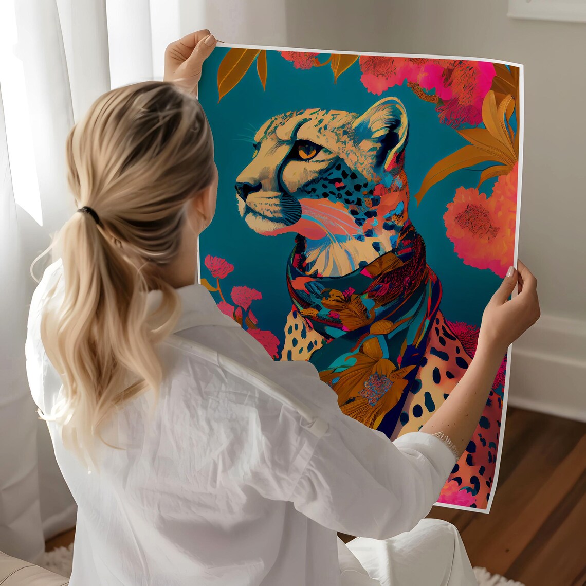 Luxury Leopard Poster Print, Modern Safari Decor - Image 6