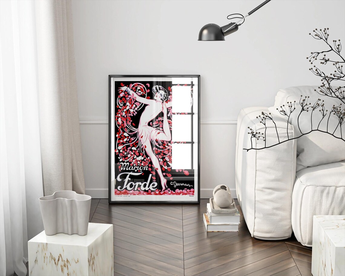 Vintage Art Deco Paris Cabaret, Retro Poster - Image 4