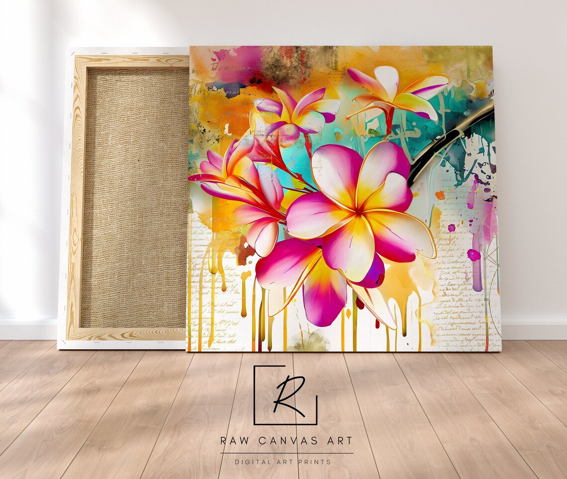 Floral Abstract Print, Modern Boho Watercolor Painting - Image 4