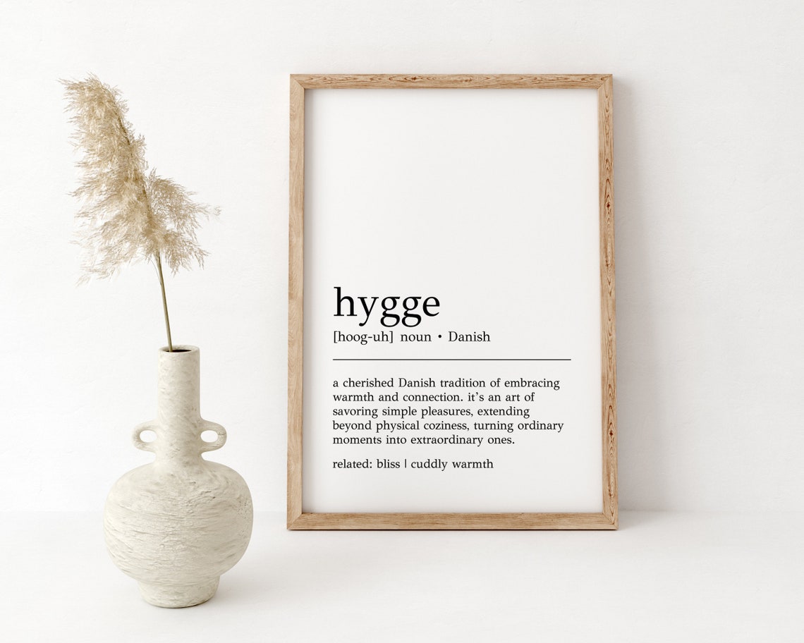 Hygge Danish Definition Minimalist Cozy Home Decor Wall Poster - Image 2