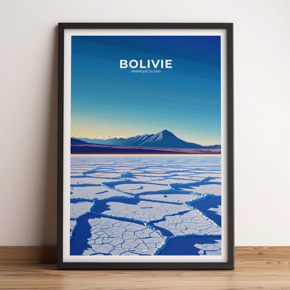 Bolivia Poster Bolivia Travel Poster Bolivia Art Print Bolivia Poster Bolivia In South America Customizable Gift