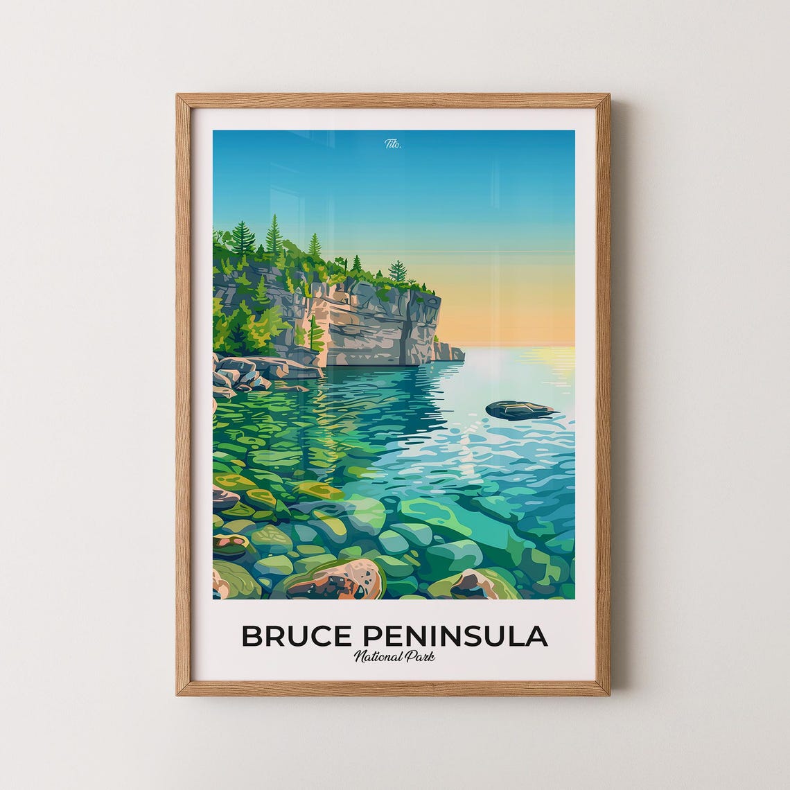 Bruce Peninsula National Park Turquoise Shores Sunset Poster