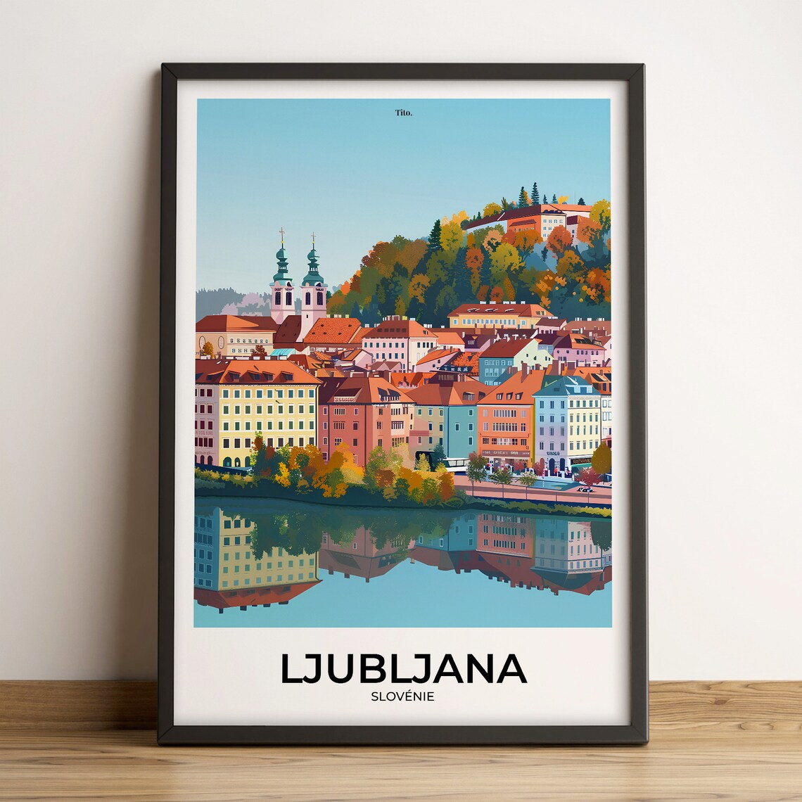 Ljubljana Poster Ljubljana Travel Poster Ljubljana Art Print Ljubljana Poster Slovenia Customizable Gift