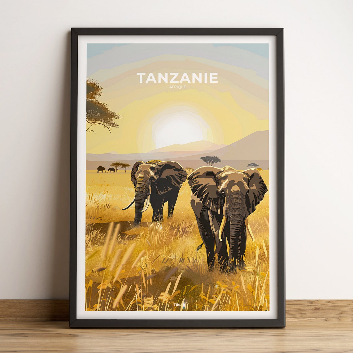 Tanzania Poster Tanzania Travel Poster Tanzania Art Print Tanzania Poster Tanzania In Africa Customizable Gift