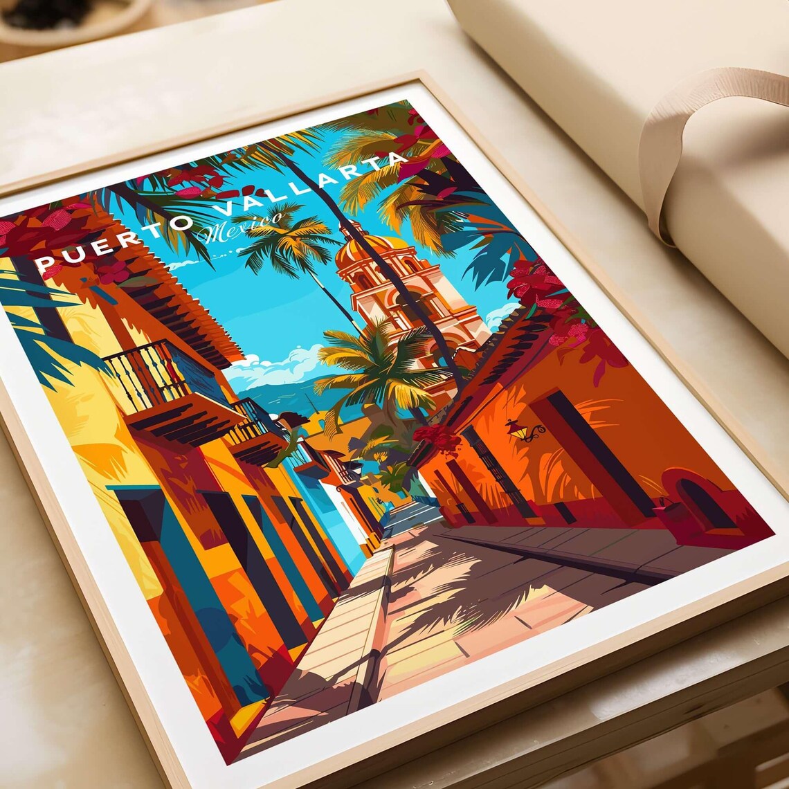Puerto Vallarta Art Lover Gift Travel Poster - Image 4