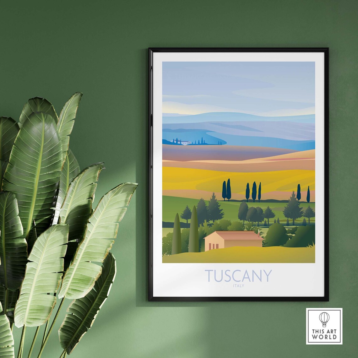 Tuscany Italy Travel Poster, Italian Wall Art Print - Image 3