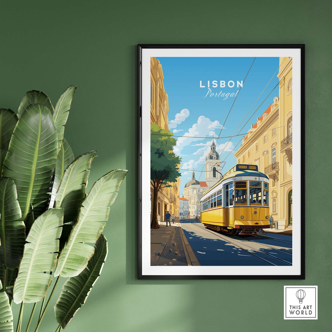 Lisbon Travel Poster Art Print, Europe Favorite - Image 2