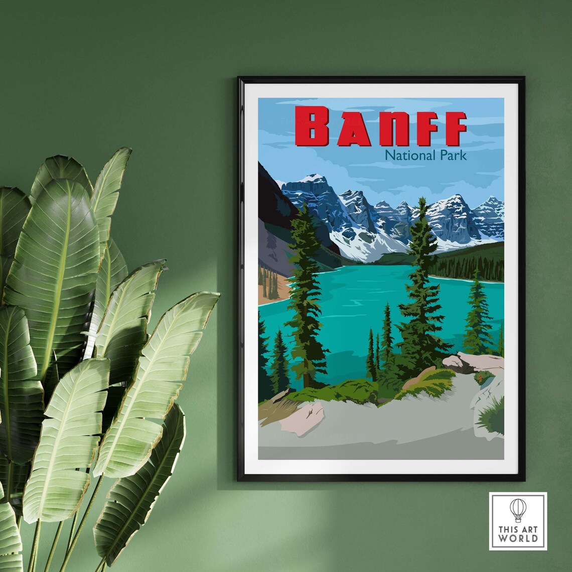 Banff National Park Travel Poster Art Print - Image 3