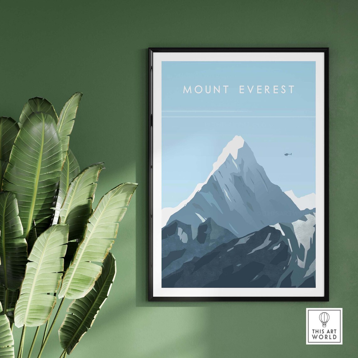 Mount Everest Himalayan Travel Poster, Travel Print - Image 2