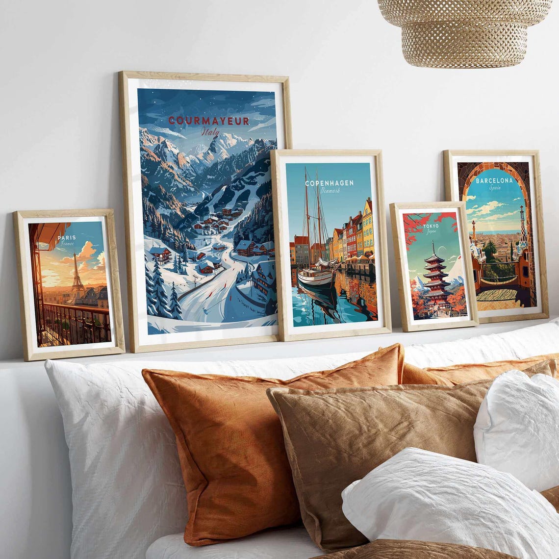 Courmayeur Travel Poster, Ski Resort Adventure - Image 3