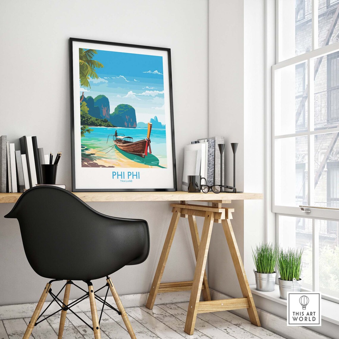 Phi Phi Thailand Travel Poster, Place Art Print - Image 4