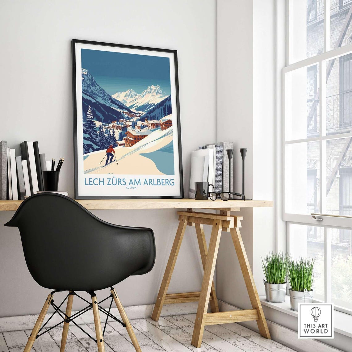 Ski Wall Art, Lech Zrs Am Arlberg Ski Lodge - Image 4